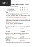 Framework On Philippine Standards On Auditing (PSA 120) : A Yes Yes Yes Yes