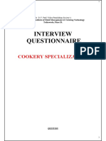 Dr. D.Y. Patil Institute of Hotel Management Cookery Specialization Interview Questions