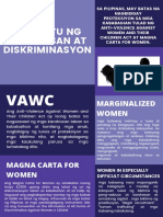 Tugonng Pamahalaang Pilipinas Sa Mga Isyu NG Karahasan at Diskriminasyon