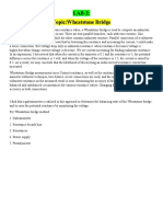 LAB-2: Topic:Wheatstone Bridge