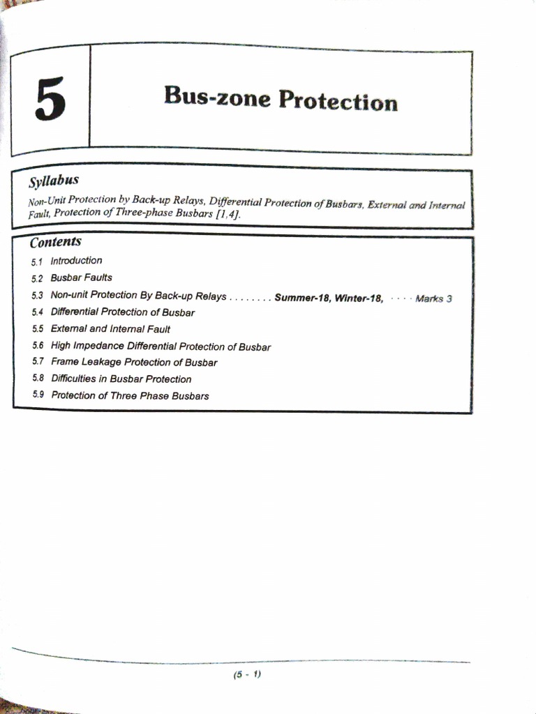 Bus-Zone Protection Overview | PDF | Transformer | Relay