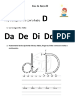 Letra D para