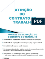 Material sobre extinção do contrato de trabalho