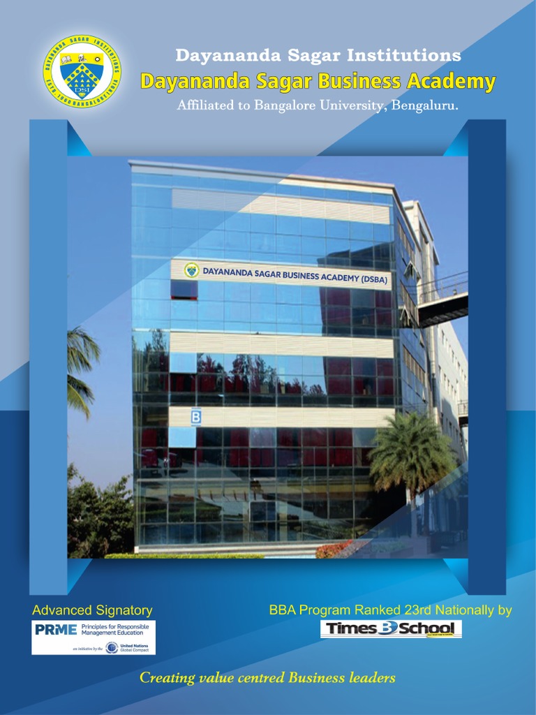 Dayananda Sagar Institutions Book 2020 Final Proof Pdf Cadet