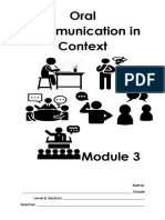 Oral Communication Module 3 2021 2022 1