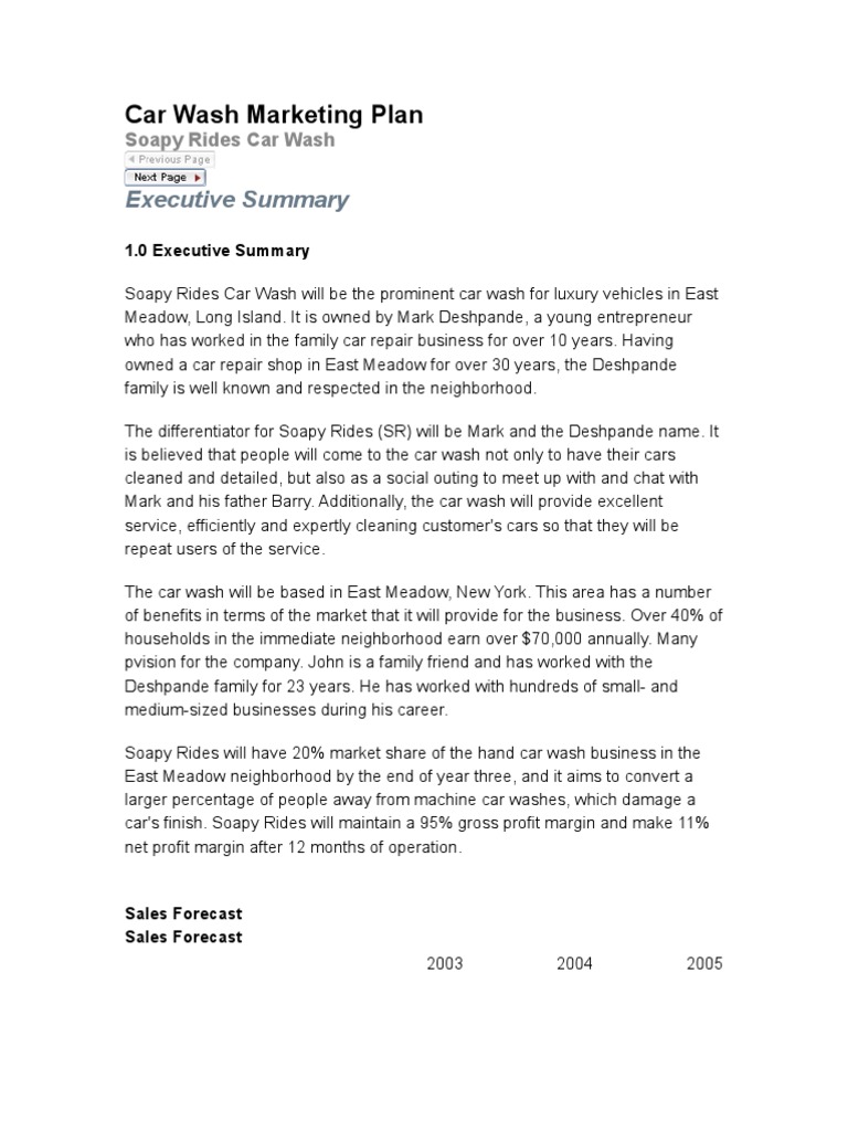 Car Wash Marketing Plan Marketing Marketing Strategy