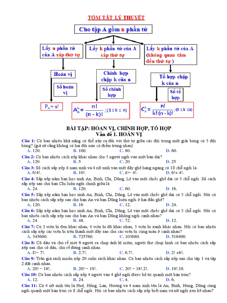 Bai Tap Hoan Vi- Chinh Hop -To Hop So 1-Đã Chuyển Đổi | PDF