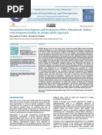 Formulation Development and Evaluation of New Albe