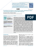 Formulation Development and Evaluation of New Albe