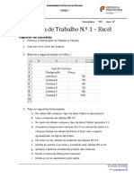 Ficha 1 - 2 - Excel