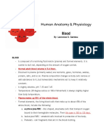 Human Anatomy & Physiology Blood: By: Lawrence G. Gamboa