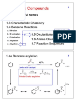 Aromatic Compounds: 1.1 Some Useful Names 1.2 Structure 1.3 Characteristic Chemistry 1.4 Benzene Reactions