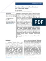 The Community of Chlorophyta As Bioindicator of Water Pollution in Pandanduri Dam District of Terara East Lombok