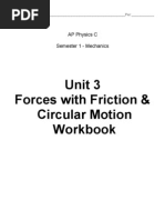 Circular Motion Worksheet Tension Physics Acceleration