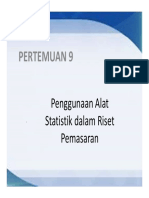 P9 Penggunaan Alat Statistik Dalam Riset Pemasaran