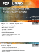 VSS01 - VSS02-Maximizing Use of Vanguard Administrator (Part 1 - Part 2)