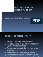 Simple Present and Continous Tenses