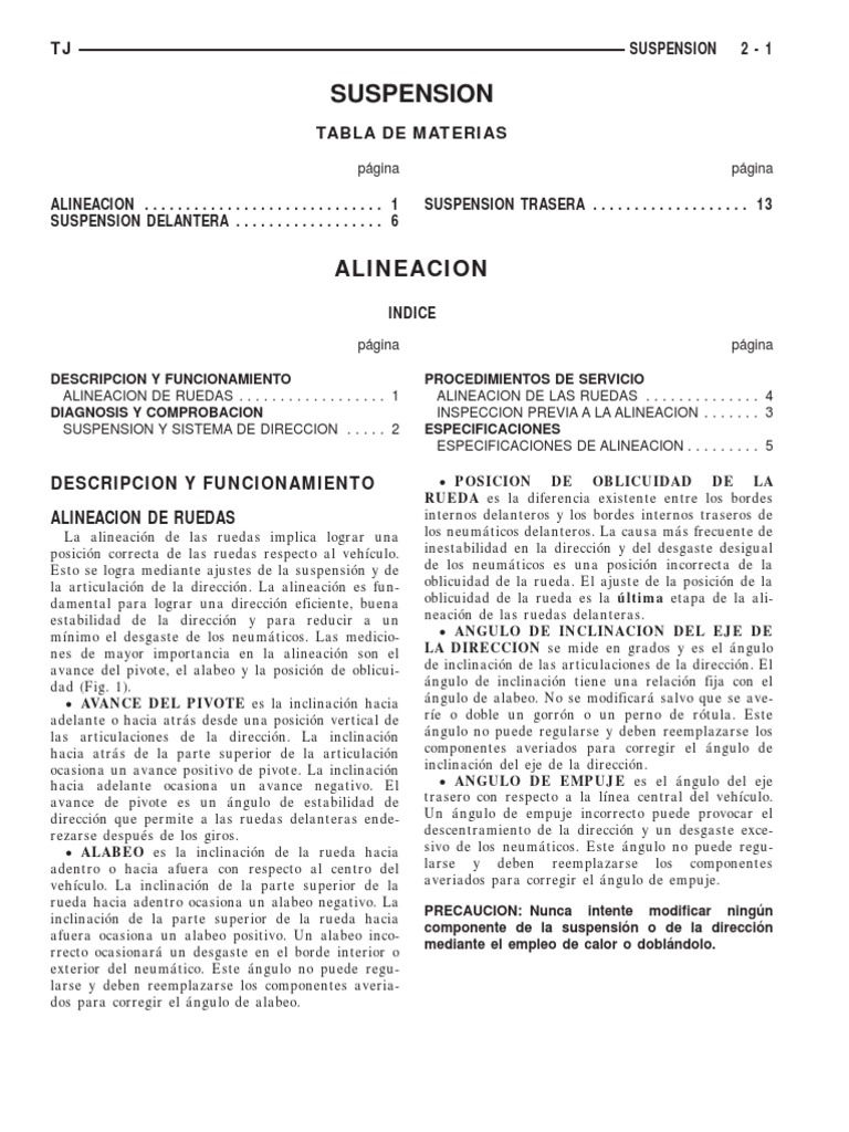 Catálogo De Partes JEEP GRAND CHEROKEE 2000 AutoPartes Y Refacciones