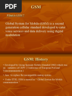 Global System For Mobile (GSM) Is A Second Generation Cellular Standard Developed To Cater Voice Services and Data Delivery Using Digital Modulation