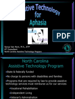 Sonya Van Horn, M.S., ATP AT Consultant: North Carolina Assistive Technology Program
