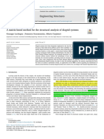 A Matrix-Based Method For The Structural Analysis of Diagrid Systems