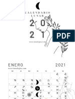 Calendario Lunar 2021 B-N Lunalogia.com