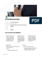 APM Membership