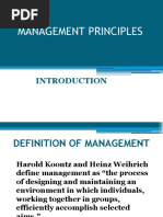 Management Introduction