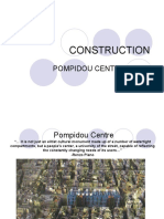 Construction: Pompidou Center, Paris