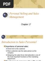 Personal Selling and Sales Management