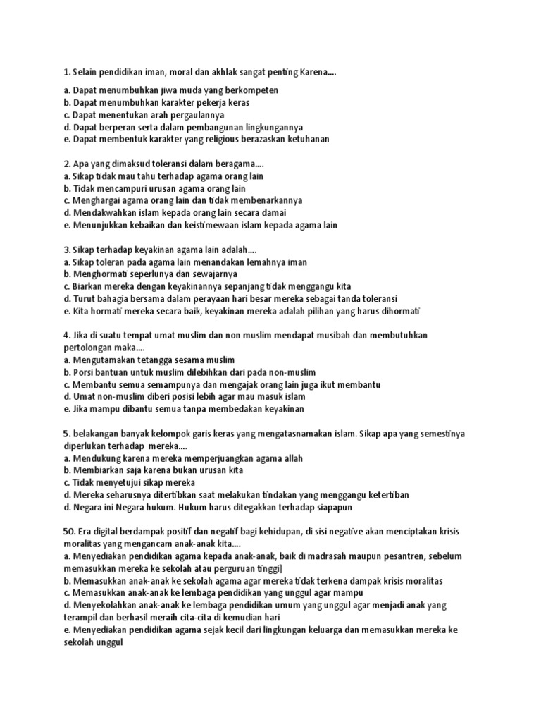 Kumpulan Soal Soal Copy Pdf