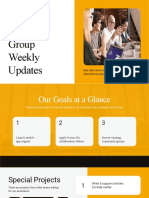 Weekly Group Updates: Goals, Projects, Community Growth