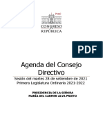 Agenda CD 28 de Setiembre 2021