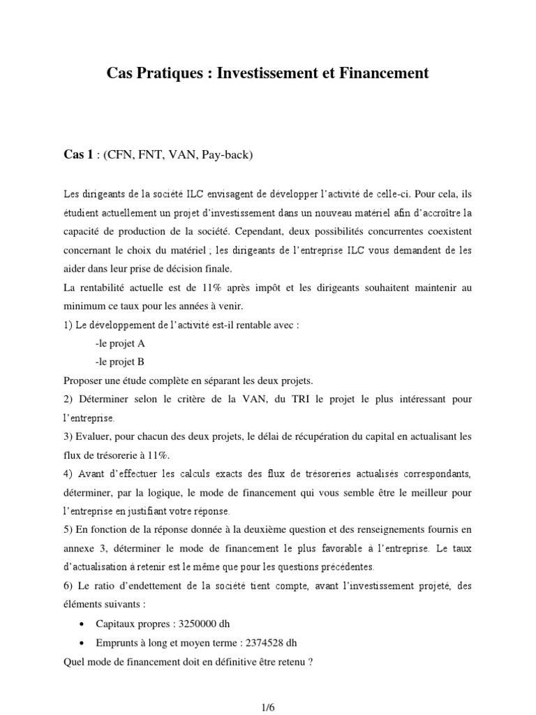 Cas Pratiques