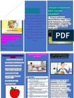 Triptico Sobre Propuestas de Alimentos