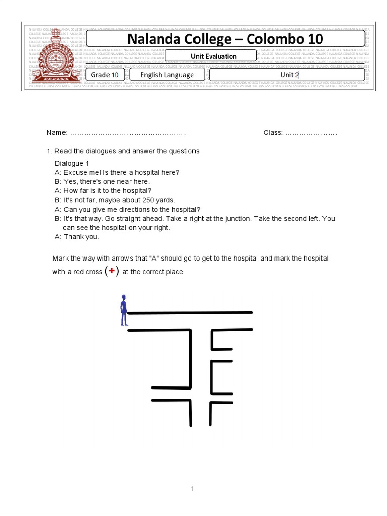 Grade 10 English Unit Test 2 | PDF | Language Arts & Discipline