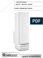 Freezer Vertical 575 Litros Com 4 Grades Gelopar Branco Refrigeração Estatica Com Serpentina