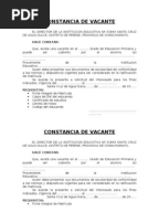 Formato Constancia de No Adeudo