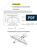 Distribuição da sustentação em uma asa finita e cargas em aeronaves