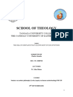 School of Theology: Tangaza University College The Catholic University of Eastern Africa