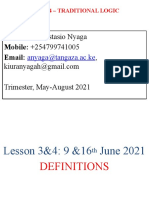 Lecturer: Anastasio Nyaga Mobile: +254799741005 Email:: Anyaga@tangaza - Ac.ke