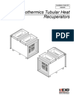 Exothermics Tubular Heat Recuperators: 3/20/2015 Installation Guide 545