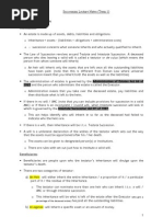 Succession Lecture Notes (Term 1)