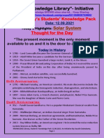 Knowledge Library's 12 Sep Students' Pack