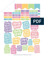 Free Motivational Planner Stickers