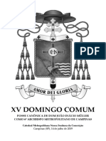 15º Domingo Comum - Posse de Dom João Inácio - 14 de julho (livreto)