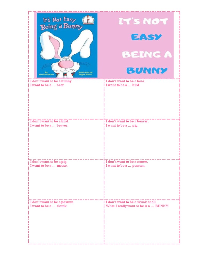 Story It's Not Easy Being A Bunny PDF