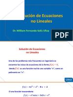 Solucion de Ecuaciones No Lineales