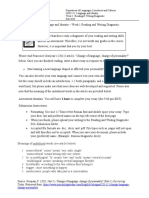 Department of Languages, Literatures and Cultures LNG 111: Language and Identity Week 1: Reading & Writing Diagnostic Fall 2020