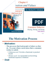 Motivation and Values: by Michael R. Solomon